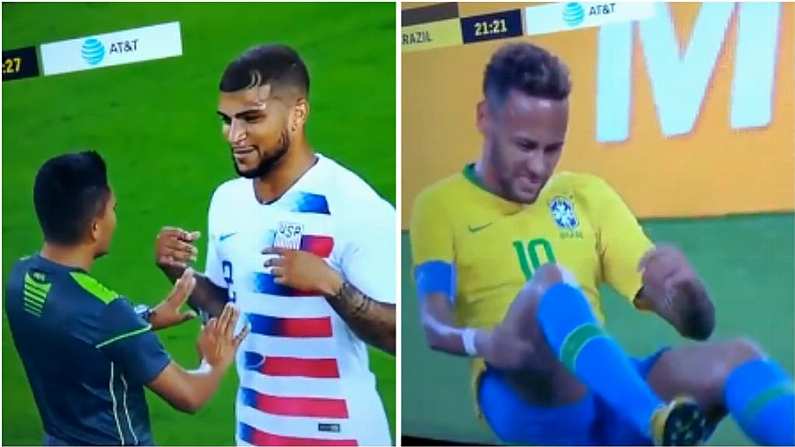 Watch: Yedlin Tells Ref What World Thinks Over Neymar's Antics