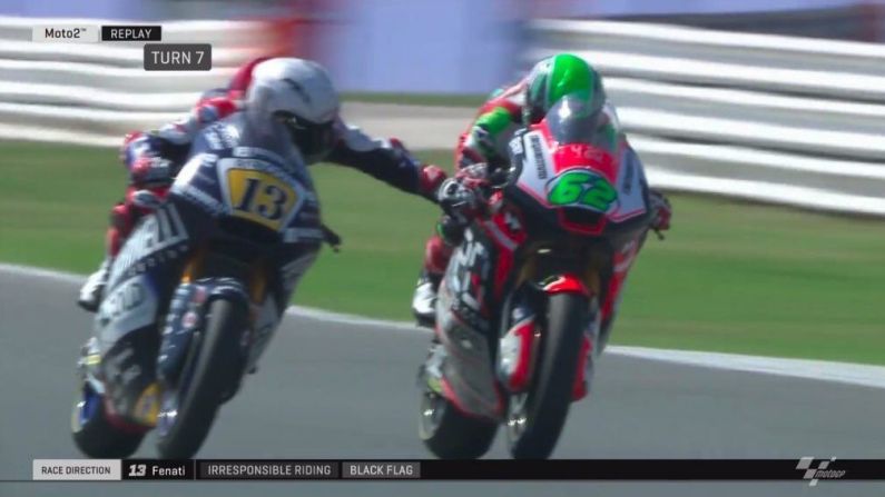 Pure Madness As MotoGP Rider Grabs Opponent's Brake During Race
