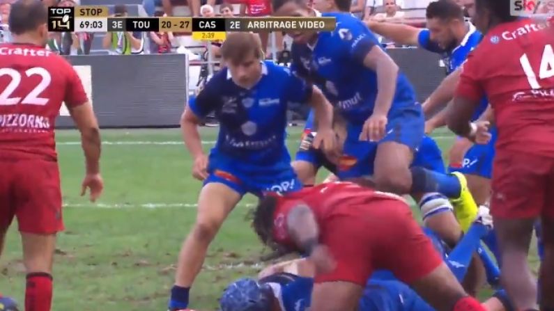 Watch: Toulon's Bastareaud Sent Off After Shocking Forearm Smash
