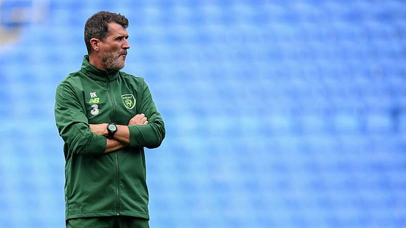 5 September 2018; Republic of Ireland assistant manager Roy Keane during a training session at Cardiff City Stadium in Cardiff, Wales. Photo by Stephen McCarthy/Sportsfile