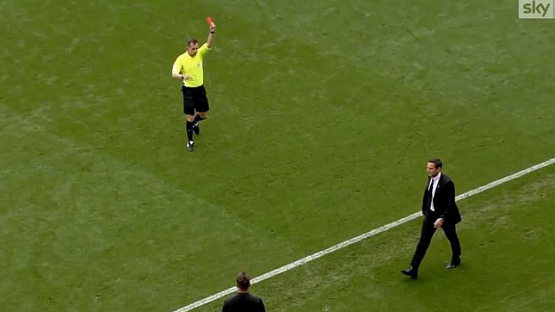 Watch: Furious Frank Lampard Sent Off As Derby Fall To Defeat