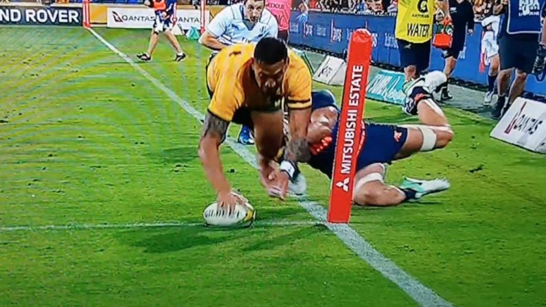 Watch: Israel Folau Produces Incredible Solo Try Against Argentina
