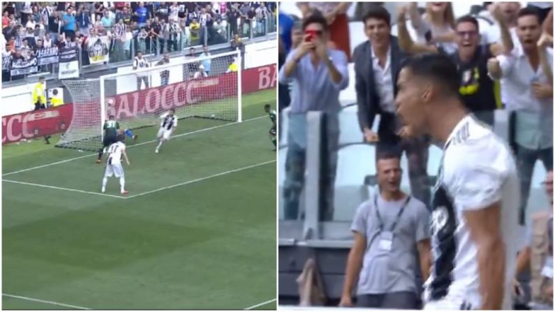 Watch: Cristiano Ronaldo's First Juventus Goal Was As Easy As Could Be