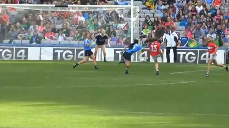 Watch: Áine O'Sullivan's Stunning Lob Gives Cork Huge Boost In All-Ireland Final