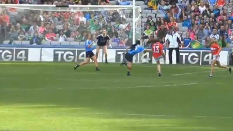 Watch: Áine O'Sullivan's Stunning Lob Gives Cork Huge Boost In All-Ireland Final