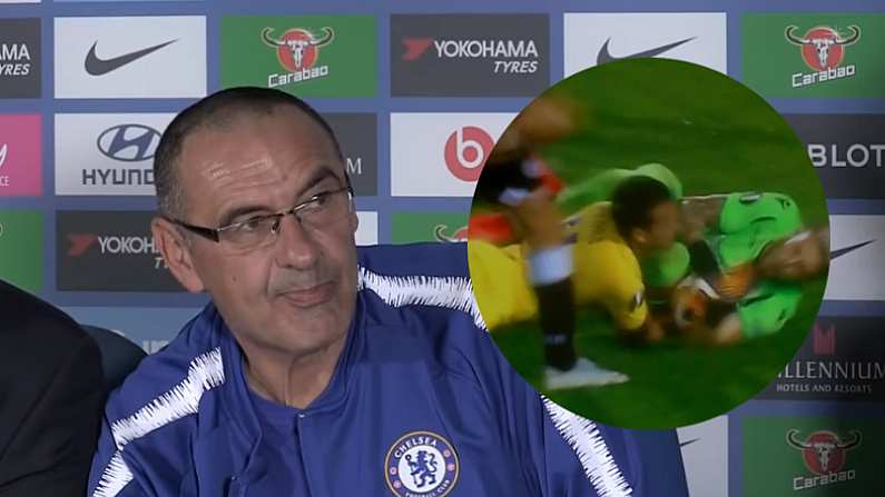 Sarri Confirms That Nasty-Looking Pedro Injury 'Is Probably Not Serious'