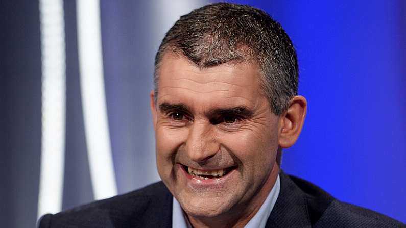 19 October 2017; RTE analyst Liam Sheedy during the 2018 GAA Championship Draw at RTE Studios in Donnybrook, Dublin. Photo by Piaras O Midheach/Sportsfile