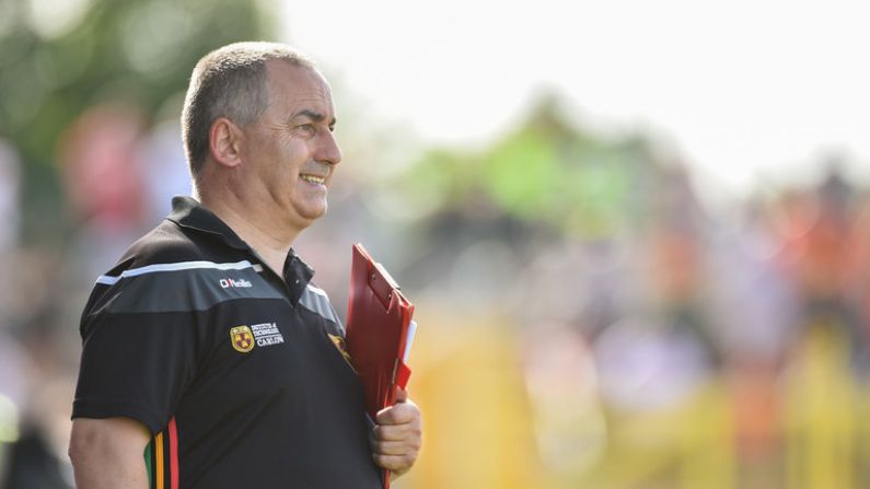 Carlow Boss Explains Why 'B' Championship Is A Bad Idea