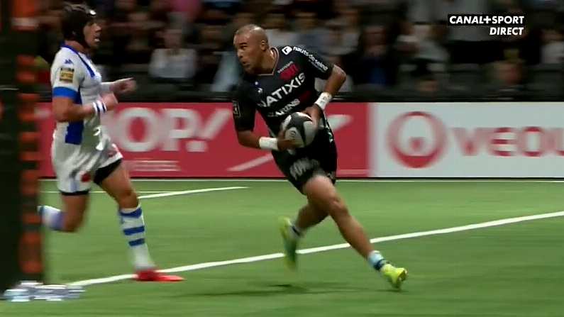 Watch: Simon Zebo Scores Double For Racing 92 Against Castres