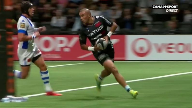 Watch: Simon Zebo Scores Double For Racing 92 Against Castres