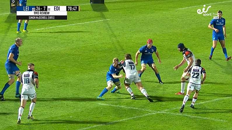 Edinburgh Prop Sees Red For Elbow On Leinster's Dan Leavy