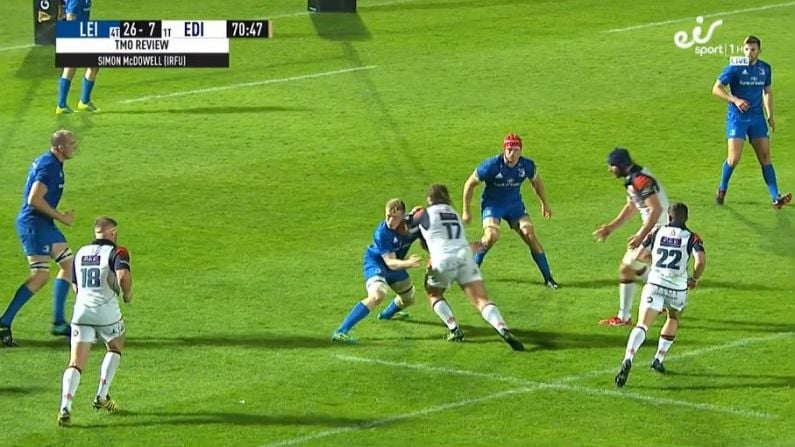 Edinburgh Prop Sees Red For Elbow On Leinster's Dan Leavy