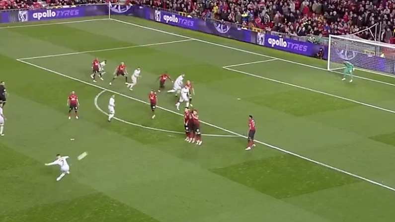 Liverpool Loanee Scores Sensational Free Kick As Derby Dump United Out Of Cup