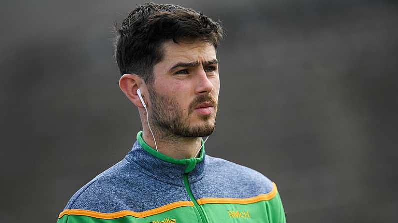 21 July 2018; Ryan McHugh of Donegal ahead of the GAA Football All-Ireland Senior Championship Quarter-Final Group 2 Phase 2 match between Roscommon and Donegal at Dr Hyde Park in Roscommon. Photo by Ramsey Cardy/Sportsfile