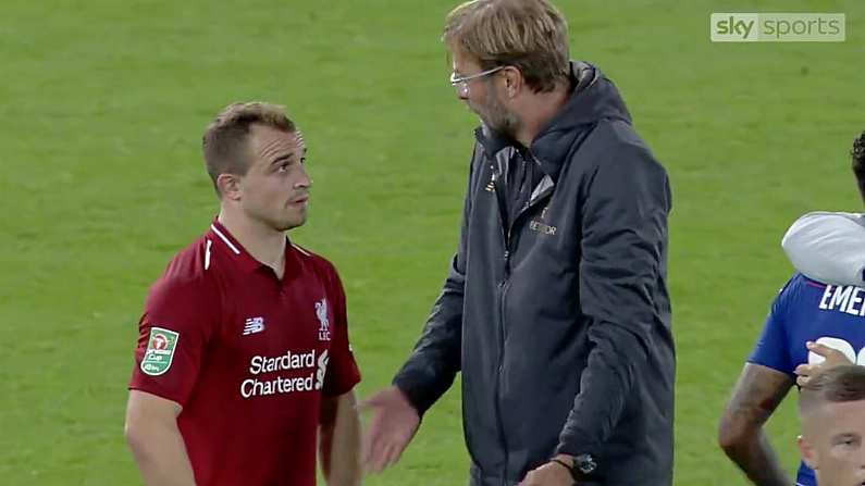 Jürgen Klopp Explains On-Field Argument With Xherdan Shaqiri