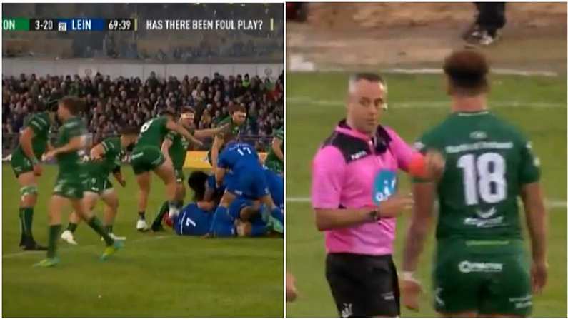 Watch: Connacht Down To 14 After Sickening Stamp On Van Der Flier