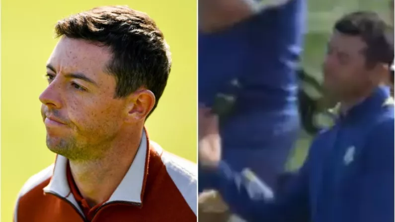 Watch: Rory McIlroy 18th Hole Disaster Proves Costly As USA Win First Point Of The Day