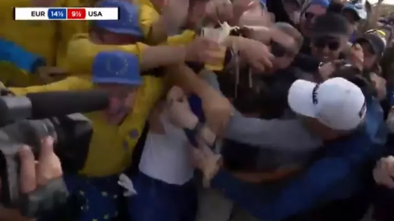 Watch: Amazing Scenes As Europe Win The Ryder Cup In The Best Way Possible