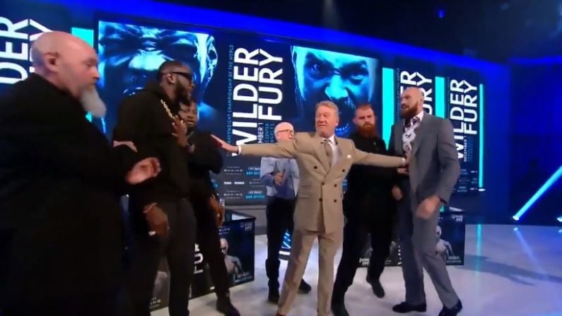 Watch: Fury And Wilder Pulled Apart During Heated Press Conference