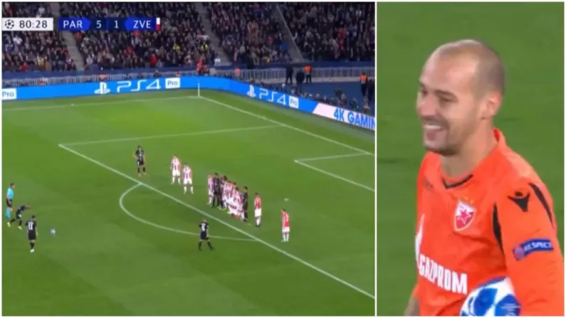 Watch: Beaten 'Keeper Can Only Smile After Brilliant Neymar Free-Kick