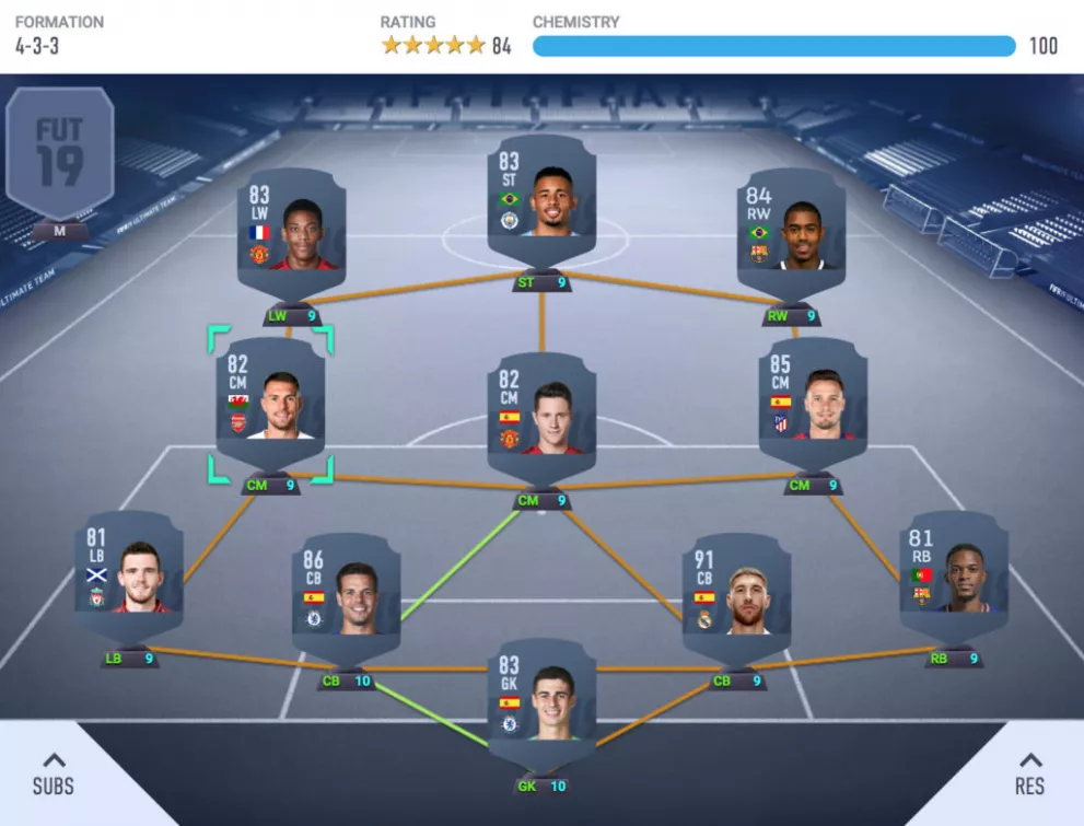 How to build an ultimate team hybrid squad on FIFA 19