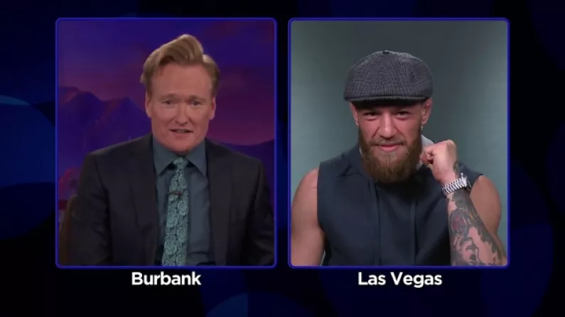 'I'll Only Drink Half The Bottle' - Conor McGregor Entertains On Conan O'Brien Appearance