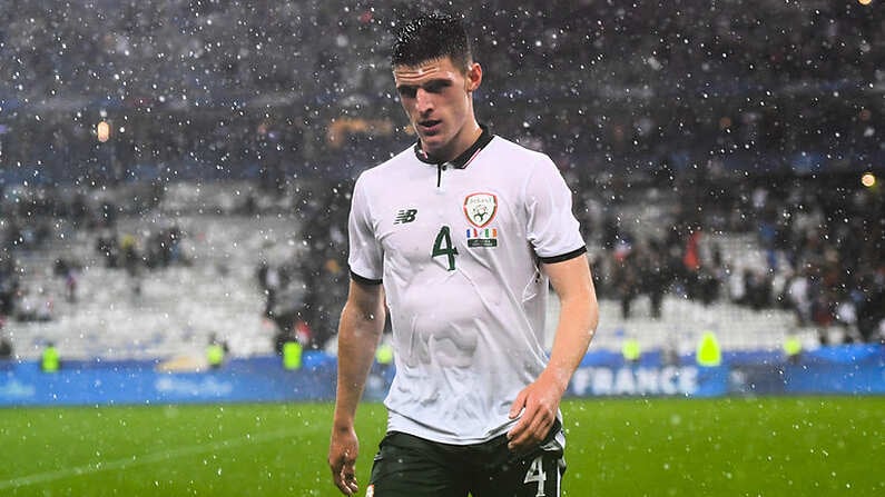 28 May 2018; Declan Rice of Republic of Ireland following the International Friendly match between France and Republic of Ireland at Stade de France in Paris, France. Photo by Stephen McCarthy/Sportsfile