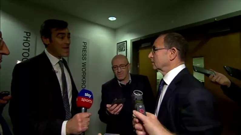 Martin O'Neill Confronts Sky Sports Reporter Over Declan Rice Report