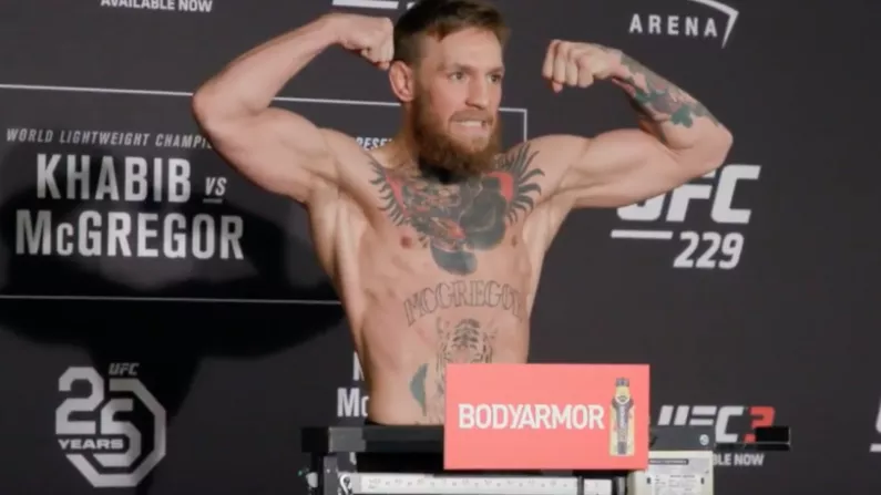 Watch: Conor McGregor Weighs-In Ahead Of UFC 229