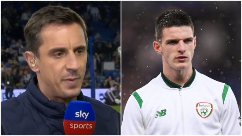 Gary Neville Is Not Entirely Convinced By Declan Rice's Performances