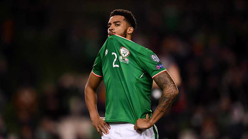 14 November 2017; Cyrus Christie of Republic of Ireland following the FIFA 2018 World Cup Qualifier Play-off 2nd leg match between Republic of Ireland and Denmark at Aviva Stadium in Dublin. Photo by Stephen McCarthy/Sportsfile