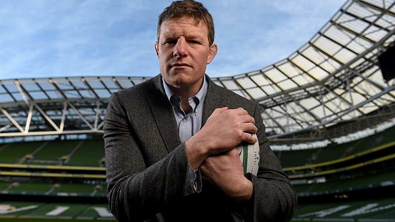 11 December 2015; Pictured is former Leinster player Malcolm O'Kelly who was part of the first ever Leinster team to play in the European Cup. The game saw the side travel to Milan where they secured a 21  24 victory on 1st November 1995. These players, along with their former team mates and coach Jim Glennon, will be celebrated on the pitch at half time with Leinster take on Toulon in the Aviva Stadium on Saturday, 19th December (kick-off 5.15pm). For further information or to purchase tickets for the game please see www.leinsterrugby.ie. Aviva Stadium, Dublin. Picture credit: Stephen McCarthy / SPORTSFILE