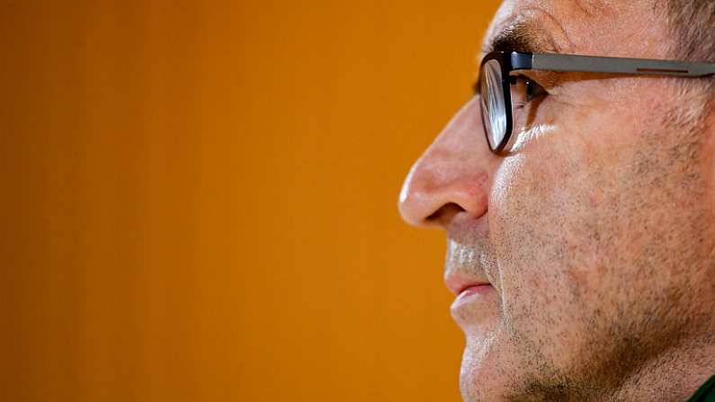 9 October 2018; Republic of Ireland manager Martin O'Neill during a Republic of Ireland press conference at the Aviva Stadium in Dublin. Photo by Seb Daly/Sportsfile