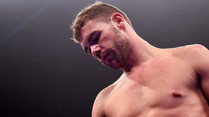 19 December 2015; Billy Joe Saunders ahead of his bout against Andy Lee. WBO World Middleweight Title Fight, Andy Lee v Billy Joe Saunders. Manchester Arena, Manchester. Picture credit: Ramsey Cardy / SPORTSFILE