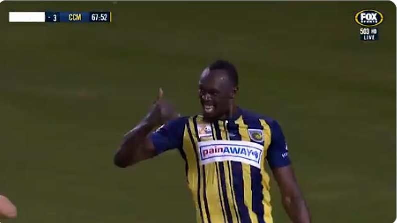 Watch: Usain Bolt Scores Twice Alongside Ross McCormack As World Stops Making Sense