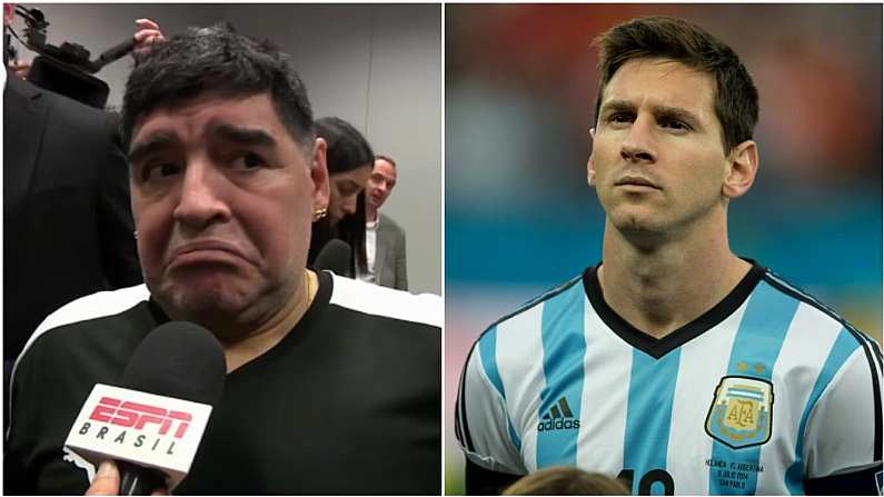 'He Doesn't Get It" - Maradona Launches Withering Attack On Lionel Messi