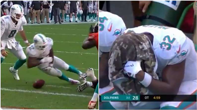 Watch: Stunning Kenyan Drake Fumble Redeemed In Dramatic Fashion