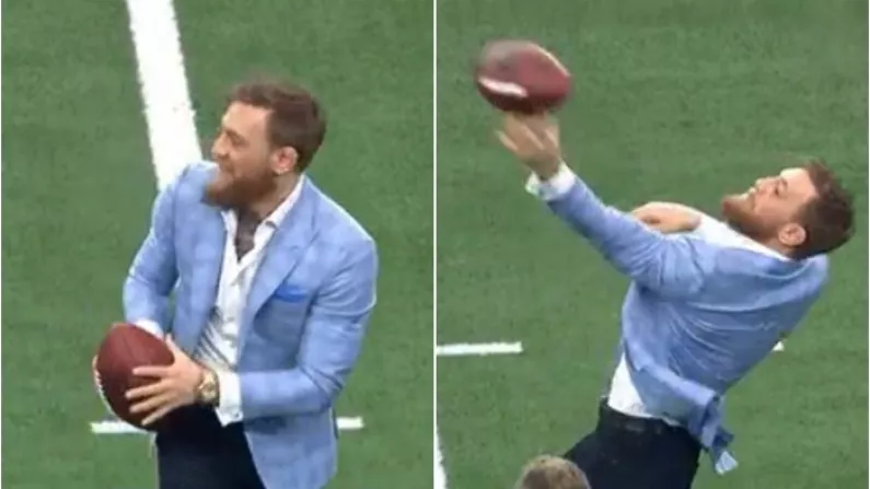 Conor McGregor Responds After NFL Fans Ridicule Terrible Throw Attempt