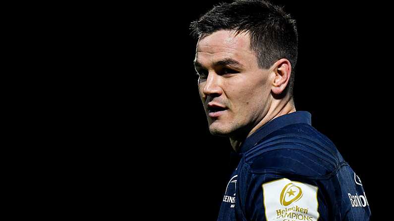 12 October 2018; Jonathan Sexton of Leinster during the Heineken Champions Cup Pool 1 Round 1 match between Leinster and Wasps at the RDS Arena in Dublin. Photo by Brendan Moran/Sportsfile