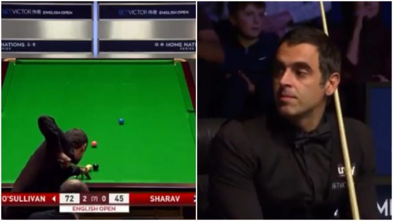 Watch: Ronnie O'Sullivan Pots Unlikely Blue With Incredible Swerve Shot