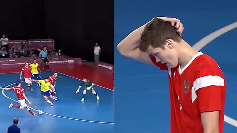 Watch: Russian Player Scores Ridiculously Bad Own Goal In Futsal Final