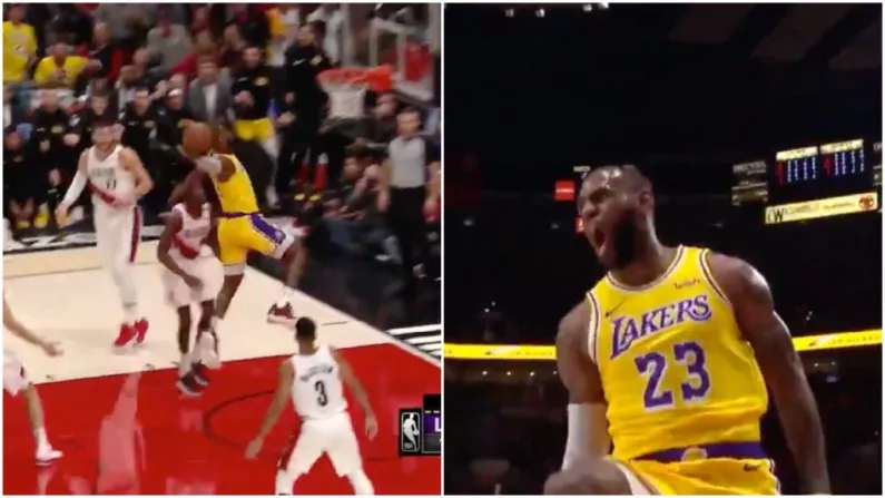 Watch: LeBron Marks Lakers Debut With Pair Of Monster Dunks