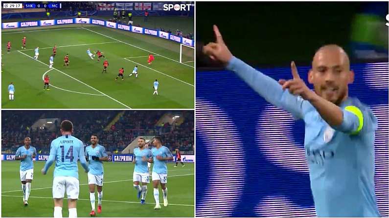 Watch: David Silva In Scintillating Form As Manchester City Thrash Shakhtar