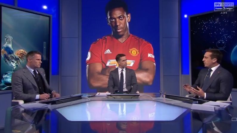 Watch: Gary Neville Gives A Masterclass Breakdown Of Martial's Flaws