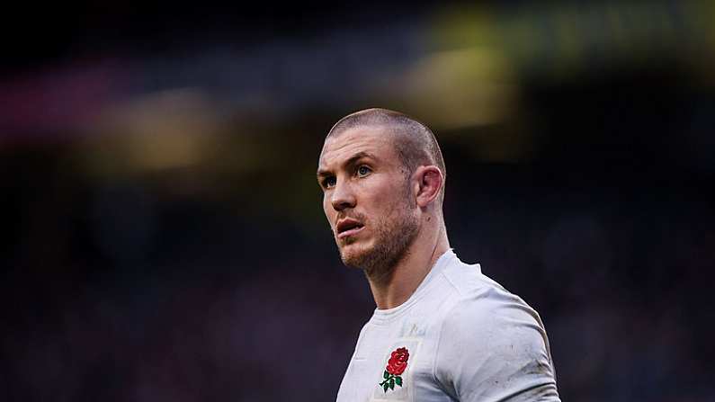 18 March 2017; Mike Brown of England during the RBS Six Nations Rugby Championship match between Ireland and England at the Aviva Stadium in Lansdowne Road, Dublin. Photo by Stephen McCarthy/Sportsfile