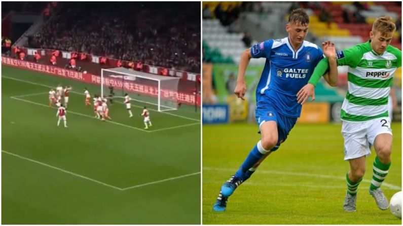 Watch: Young Irish Defender Grabs Smashing Header Against Arsenal