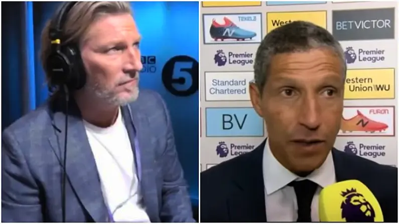 Listen: Robbie Savage Wasn't Having One Fan's Wish To Sack Chris Hughton