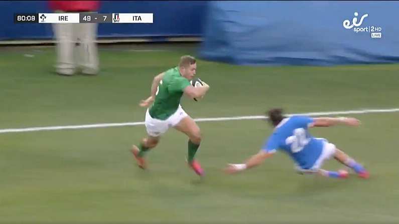 Watch: Jaw-Dropping Jordan Larmour Try Caps Off Impressive Ireland Win