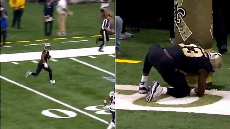 Watch: Michael Thomas Recreates Iconic 'Mobile Phone' Touchdown Celebration