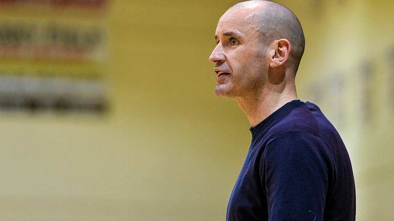 11 January 2014; James Weldon, coach, UL Huskies. Basketball Ireland Women's National Cup Semi-Final 2014, UL Huskies v Killester, Neptune Stadium, Cork. Picture credit: Brendan Moran / SPORTSFILE